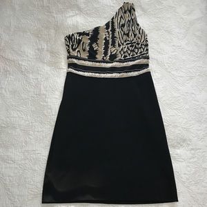 BCBG MaxAzria One Shoulder Dress